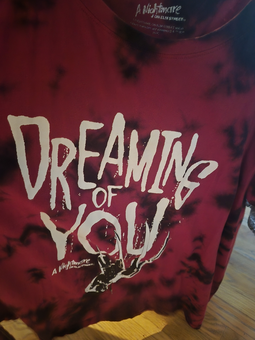 Torrid A Nightmare on Elm Street Kids' 'Dreaming of You' Red Tie-Dye  T- Shirt